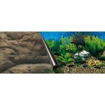 Ebi poster fond daquarium - 80 x 40 cm - imprim� rocher / mer