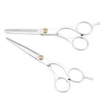Ebtools ciseaux  effiler ciseaux  amincir pour coupe de cheveux professionnels set cisaillement de ...