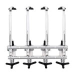 Ebtools distributeur dalcool accessoire de bar 4 bouteilles de spiritueux support de distributeur mural ...