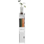 Ebtools meuble colonne salle de bain blanc meuble gain de place pour salle de bain entre salon chambre ...