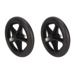 Ebtools roue de dambulateur 2pcs roue de fauteuil roulant 7in en caoutchouc  faible bruit walker caster ...
