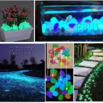 Ebuy lot de 100 cailloux lumineux artificielle pierre brillant galet aquarium - jardin dcor