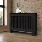 Ecd germany cache - radiateur chauffage moderne - 112x19x82cm - noir Étagère en bois mdf housse décorative ... Ecd germany cache - radiateur chauffage moderne - 112x19x82cm - noir Étagère en bois mdf housse décorative ...