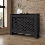 Ecd germany cache - radiateur chauffage moderne - 112x19x82cm - noir Étagère en bois mdf housse décorative ... Ecd germany cache - radiateur chauffage moderne - 112x19x82cm - noir Étagère en bois mdf housse décorative ...
