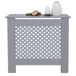 Ecd germany cache - radiateur chauffage moderne - 78x19x82 cm - gris tagre en bois mdf housse dcorative ...