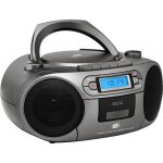 Radio dab + - ecg - cdr 999 - lecteur cd / cassette - argent - 2x3w stro