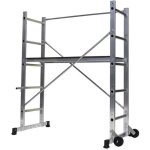 chafaudage centaure b3 en aluminium - hauteur de travail max 3m - 2 hauteurs de planchers