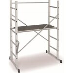 Echafaudage hailo hobbystep h3 en aluminium avec rattrapage de niveau 3m Echafaudage hailo hobbystep h3 en aluminium avec rattrapage de niveau 3m
