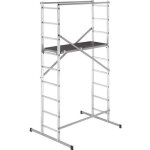 Echafaudage hailo hobbystep h4 - hauteur de travail max 4m - aluminium - conforme  la norme e85 - 200 ...