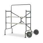 Echafaudage roulant et pliant sur deux niveaux echafaudage roulant et pliant