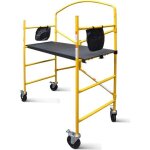 Echafaudage pliant en acier - elem technic - dimensions 110x53x1515mm - charge max 230kg Echafaudage pliant en acier - elem technic - dimensions 110x53x1515mm - charge max 230kg