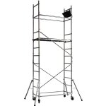 chafaudage artub presto 45m - facile  monter et  dmonter - aluminium - charge maximale 150 kg - mobile ...