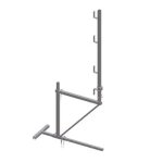 Echafaudage de toit acier de base 1 niveau d�bord 30cm et garde - corps - dimos - 15000
