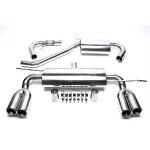 Duplex ligne echappement vw golf 5 2003 - 2008 2x76mm - 12697298