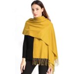 charpe - cachemire - pashmina - douce - chaude - 200x70cm - jaune