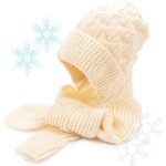 charpe  capuche - femme - beige - protection auriculaire intgre - coupe - vent - hiver