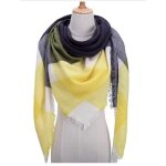 Écharpe chaude femme carreaux triangle foulard châle douce printemps / automne / hiver confortable - ... Écharpe chaude femme carreaux triangle foulard châle douce printemps / automne / hiver confortable - ...