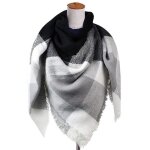charpe chaude femme carreaux triangle foulard chle douce printemps / automne / hiver confortable - ...