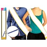 �charpe - d�dicace - blanche - mixte - adulte - dorure