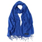 �charpe �tole pashmina 70% et soie 30% bleu marine accessoire mode femme