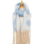charpe femme - insfity - simili laine - imprim bicolore - 40 x 180 cm - hiver chaud
