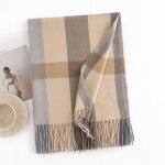 charpe - luxe - imitation cachemire - laine - 70 x 180 cm - multicolore