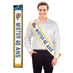 Echarpe mister 40 ans bleue