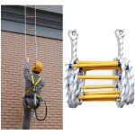 Echelle de cordes avec 2 crochets �chelles de s�curit� d�vacuation de 2 � 5 �tages ignifuge et r�sistant(taill ...