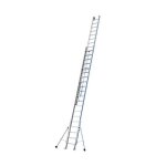 Echelle coulissante en aluminium tubesca platinium 500 - 2x20 chelons - accs 988 m max - gris