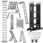 �chelle multifonction - dewinner - 7en1 - aluminium a�ronautique - 47 m - charge 150 kg