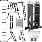 �chelle multifonction - dewinner - 7en1 - 36 m - aluminium a�ronautique - 150 kg