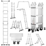 �chelle multifonction - mocoerl - 7en1 - aluminium a�ronautique - 36 m - charge 150 kg