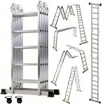 �chelle multifonctionnelle outigo 7 en 1 pliable adapt�e � un usage domestique 20 marches longueur totale ...