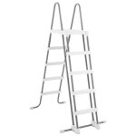 chelle de piscine - intex - 28077 - double scurit avec marches amovibles et plateforme