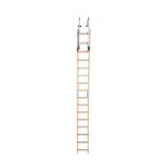 Echelle plate de toit en bois hailo safety roof - 4m - charge maximale 150 kg
