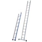 Tubesca - echelle simple alu 10 échelons hauteur accès 387 m max. - platinium droite tubesca comabi Tubesca - echelle simple alu 10 échelons hauteur accès 387 m max. - platinium droite tubesca comabi