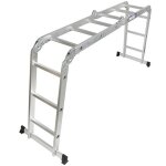 chelle pliante 6 en 1 nuo - aluminium tlescopique multifonction 3. 6m - 12 barreaux