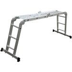 Echelle pliante articule multipli + - tubesca - comabi - artub - aluminium - 150 kg - 4 m