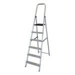Échelle pliante - 6 marches - aluminium - pratique - moderne Échelle pliante - 6 marches - aluminium - pratique - moderne