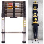 chelle tlescopique 3. 2m - 10. 5ft portable multifonctions chelle simple acier inoxydable tlescopique ...