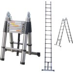 �chelle t�lescopique 5m (25 + 25m) �chelle coulissante en acier inoxydable �chelle pliante capacit� de ...