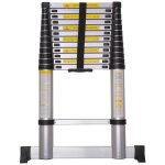 Echelle télescopique - varan - 3. 80m - 13 échelons - aluminium - charge max 150kg Echelle télescopique - varan - 3. 80m - 13 échelons - aluminium - charge max 150kg