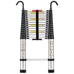 �chelle t�lescopique mocoerl 44 m ? aluminium daviation 15 mm ? charge 150 kg ? accoudoir amovible