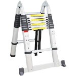 Echelle télescopique multi - fonctions en alu de 5. 00m - varan - 16 échelons - charge maximale 150 kg ... Echelle télescopique multi - fonctions en alu de 5. 00m - varan - 16 échelons - charge maximale 150 kg ...