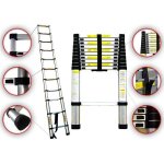 �chelle t�lescopique pliable sotech - 32m - 150kg - en131 - 11 marches - alliage aluminium