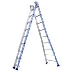 Échelle transformable 2 plans 9 + 9 échelons haut. daccès maxi 550m - tubesca - platinium - aluminium ... Échelle transformable 2 plans 9 + 9 échelons haut. daccès maxi 550m - tubesca - platinium - aluminium ...