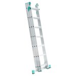 Echelle transformable 3 plans coulissante extensible 7 marches