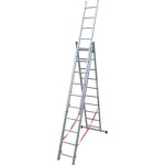 Es03f290 echelle universelle 3 plans adaptable aux escaliers 3 x 10 marches echafaudages stephanois