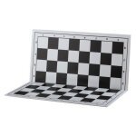 �chiquier plastique pliant en 2 noir et blanc - �chiquier de tournoi de 36x36cm
