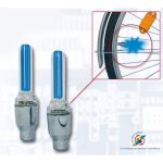 Eclairage pour cycle on bike paire de longues led color�es pour valves de v�lo avec capteur de mouvement ...